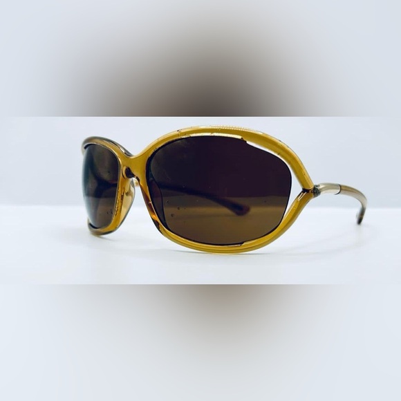 Tom Ford TF8 Jennifer Brown Translucent Oval Sunglasses Frames - Picture 2 of 8